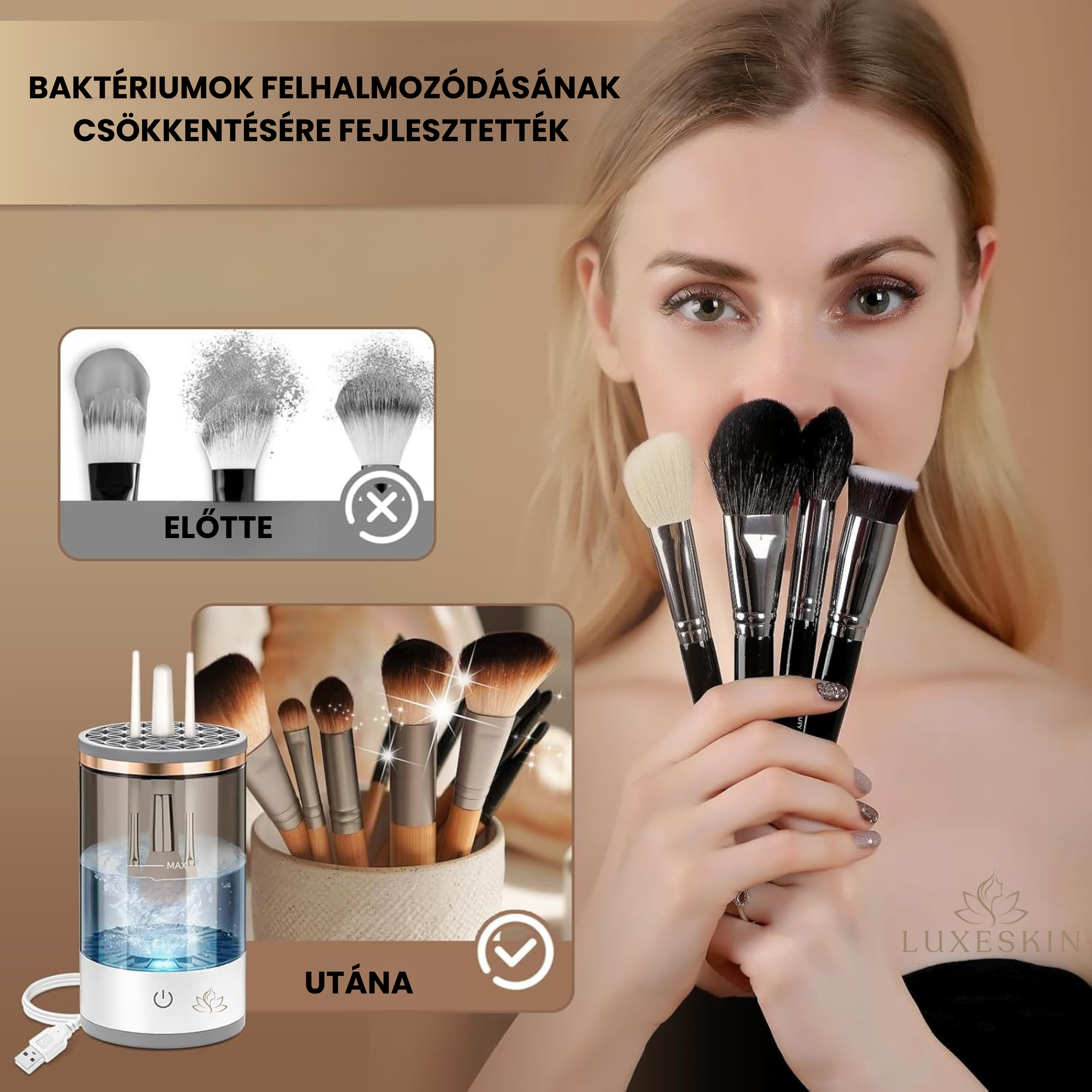 Luxeskin SOFT  - InstantClean Ecsetmosó