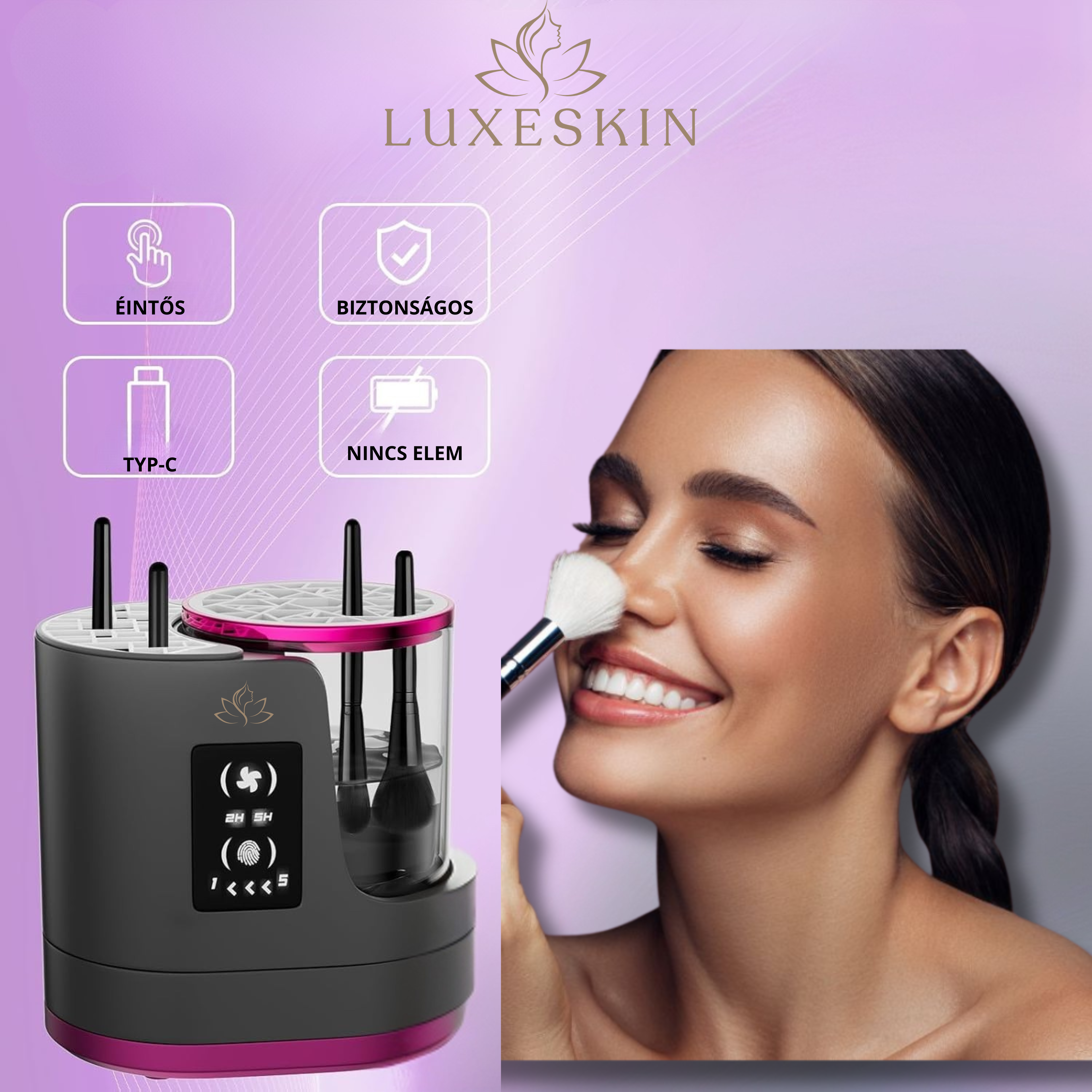 LUXESKIN PRO-  InstantClean Ecsetmosó