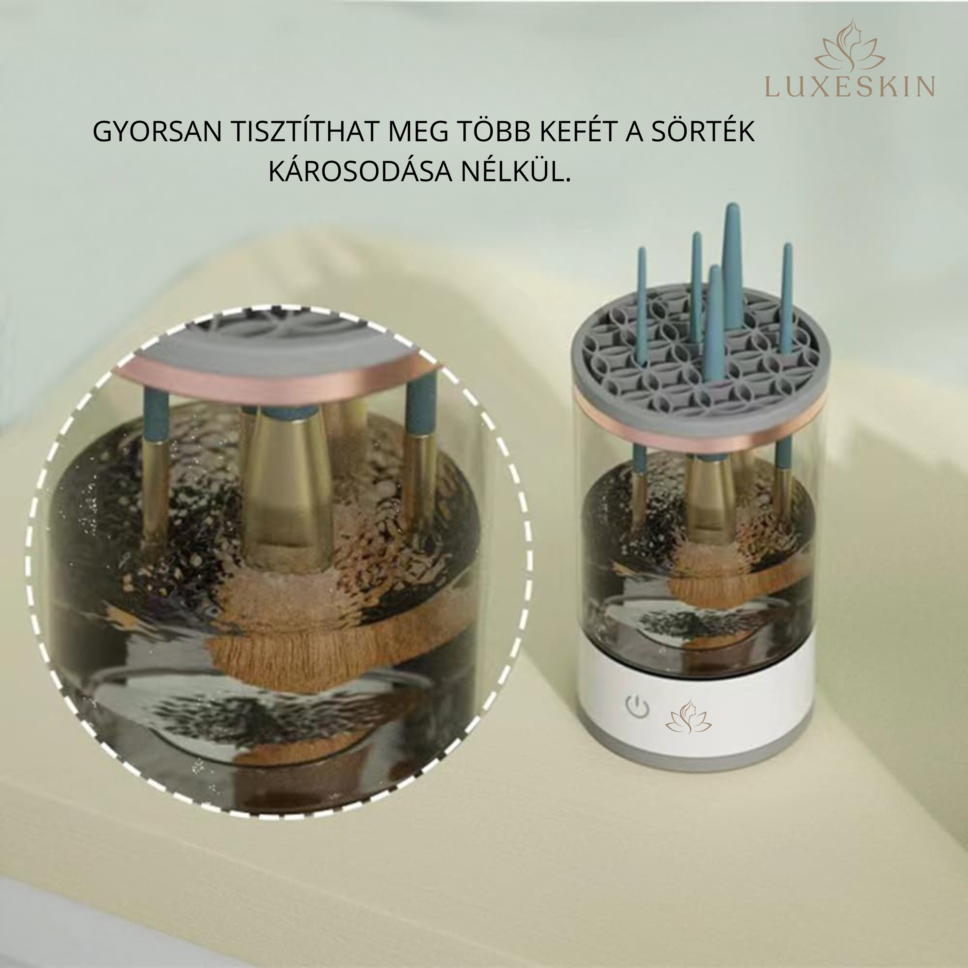 Luxeskin SOFT  - InstantClean Ecsetmosó