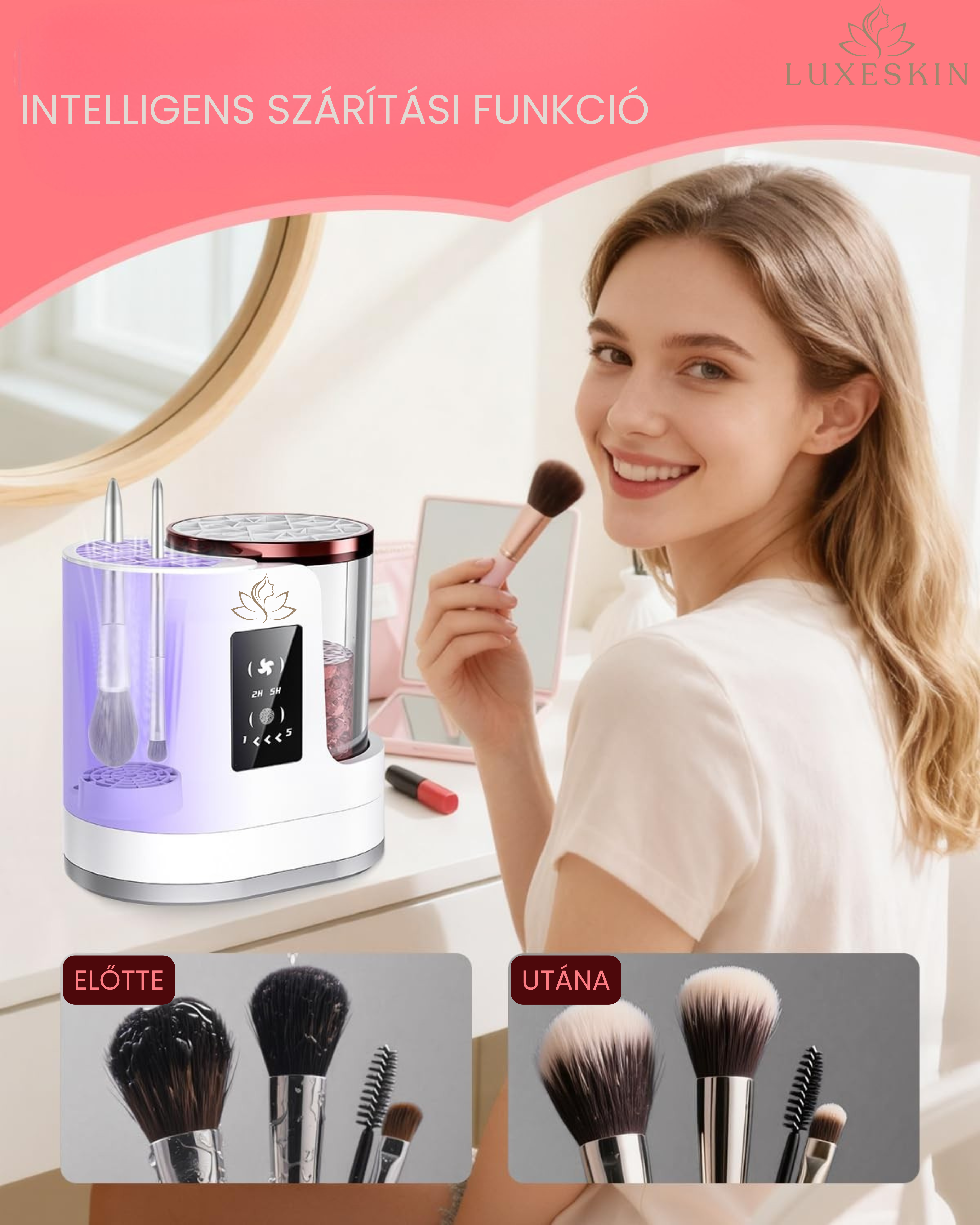 Luxeskin - InstantClean Ecsetmosó