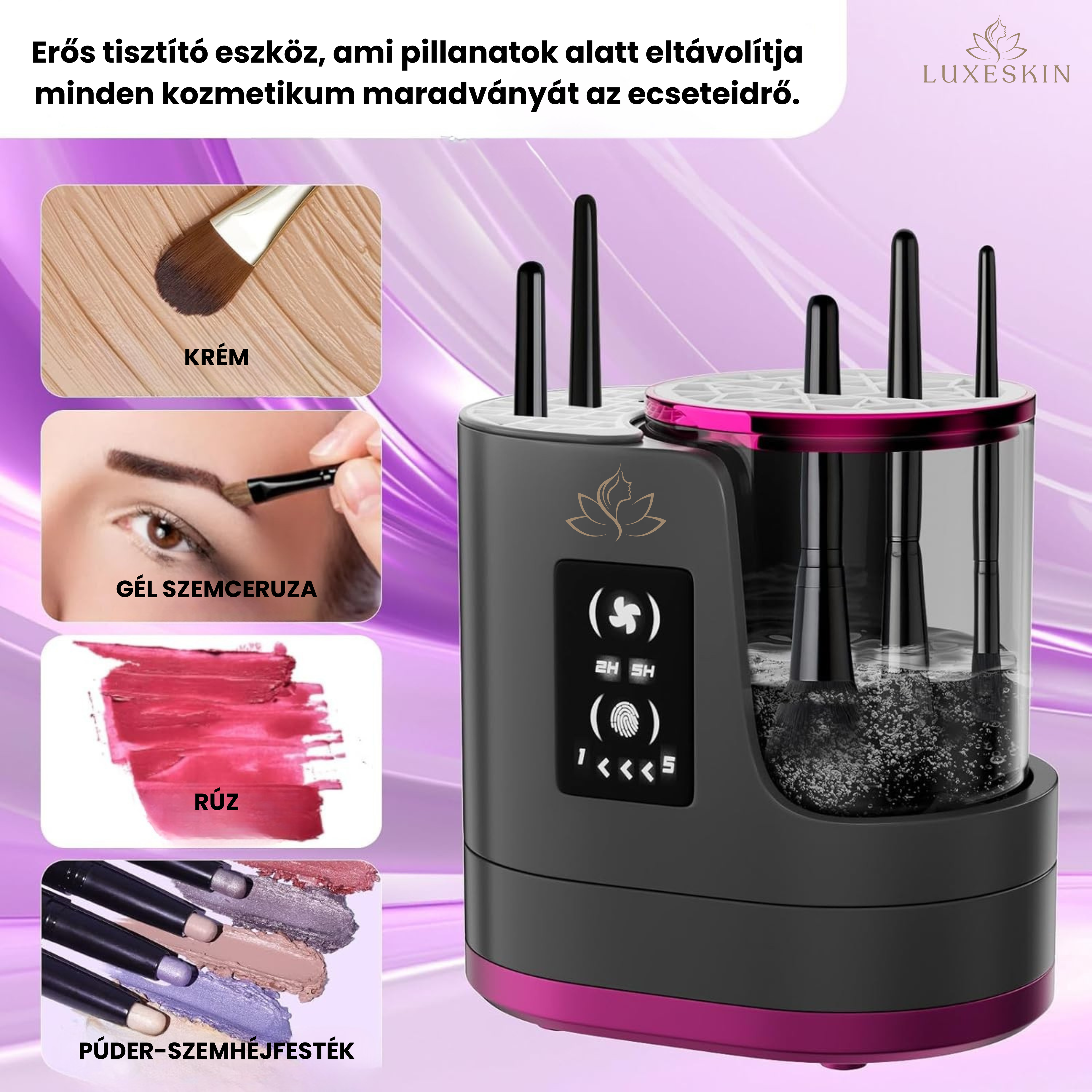 LUXESKIN PRO-  InstantClean Ecsetmosó