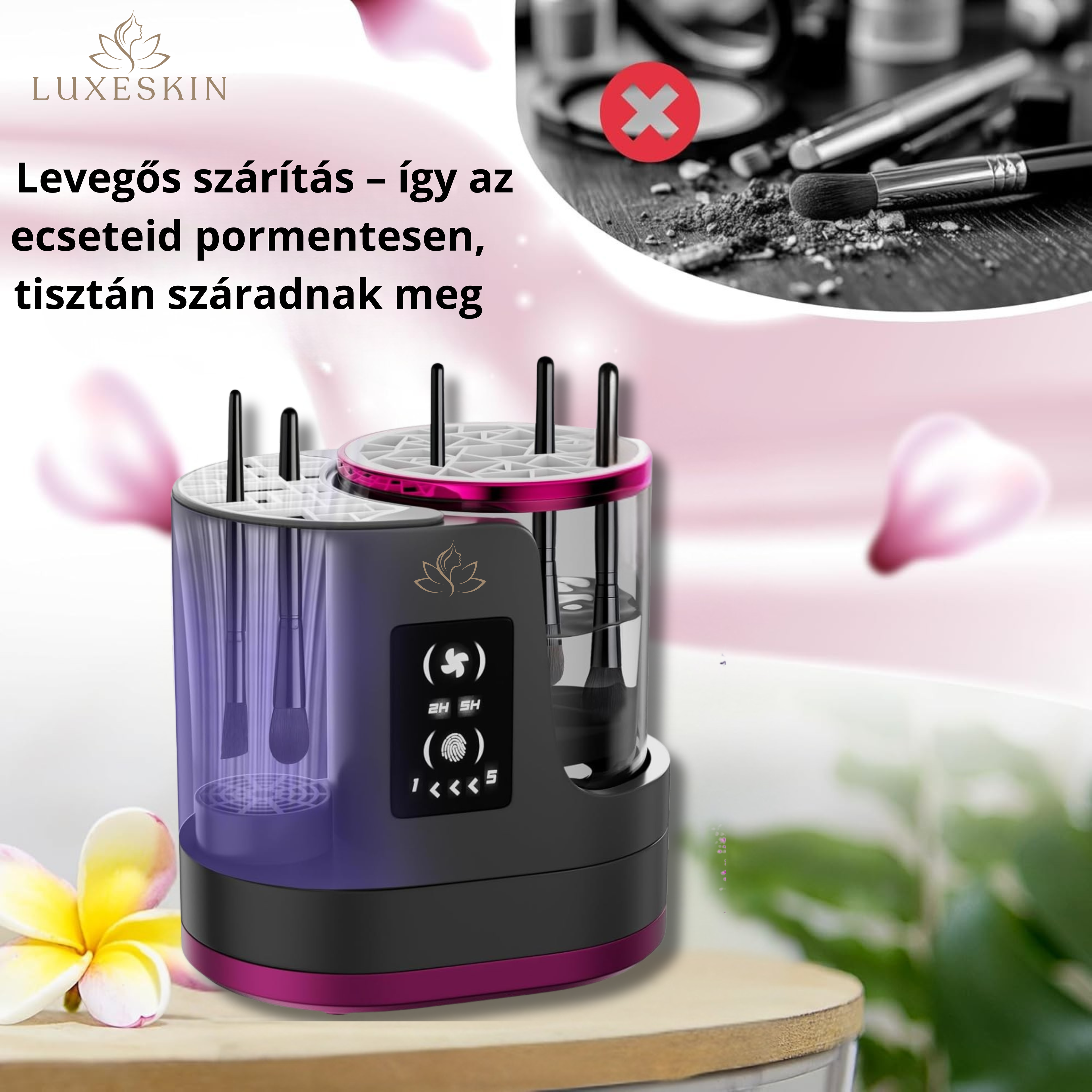 LUXESKIN PRO-  InstantClean Ecsetmosó