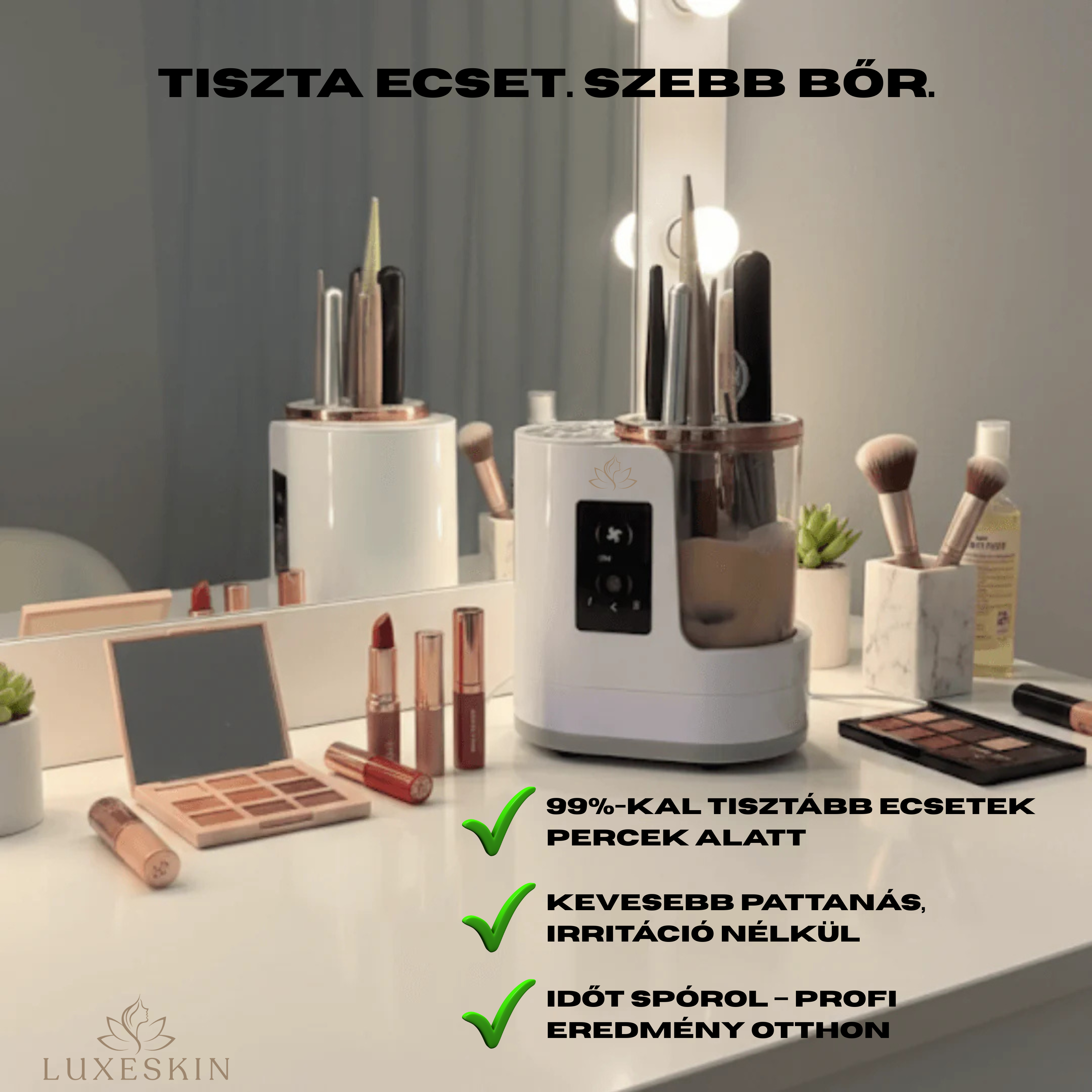 Luxeskin -  Prémium InstantClean Ecsetmosó